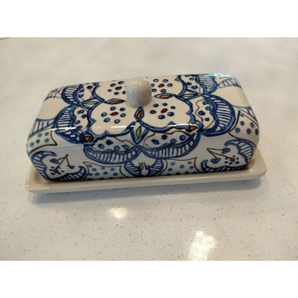 Polish Pottery Butter dish No stamp